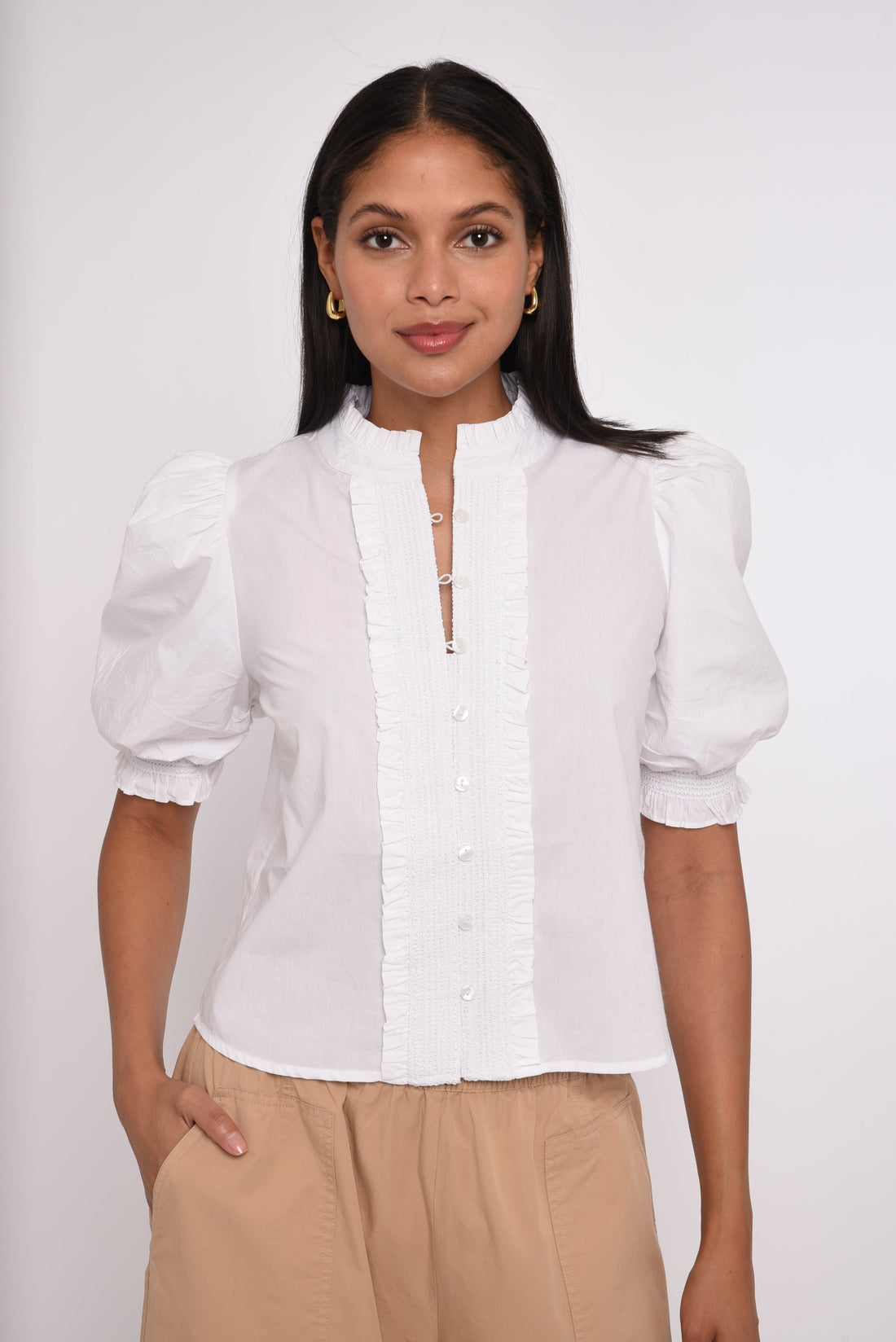 Zinny Top in Bright White
