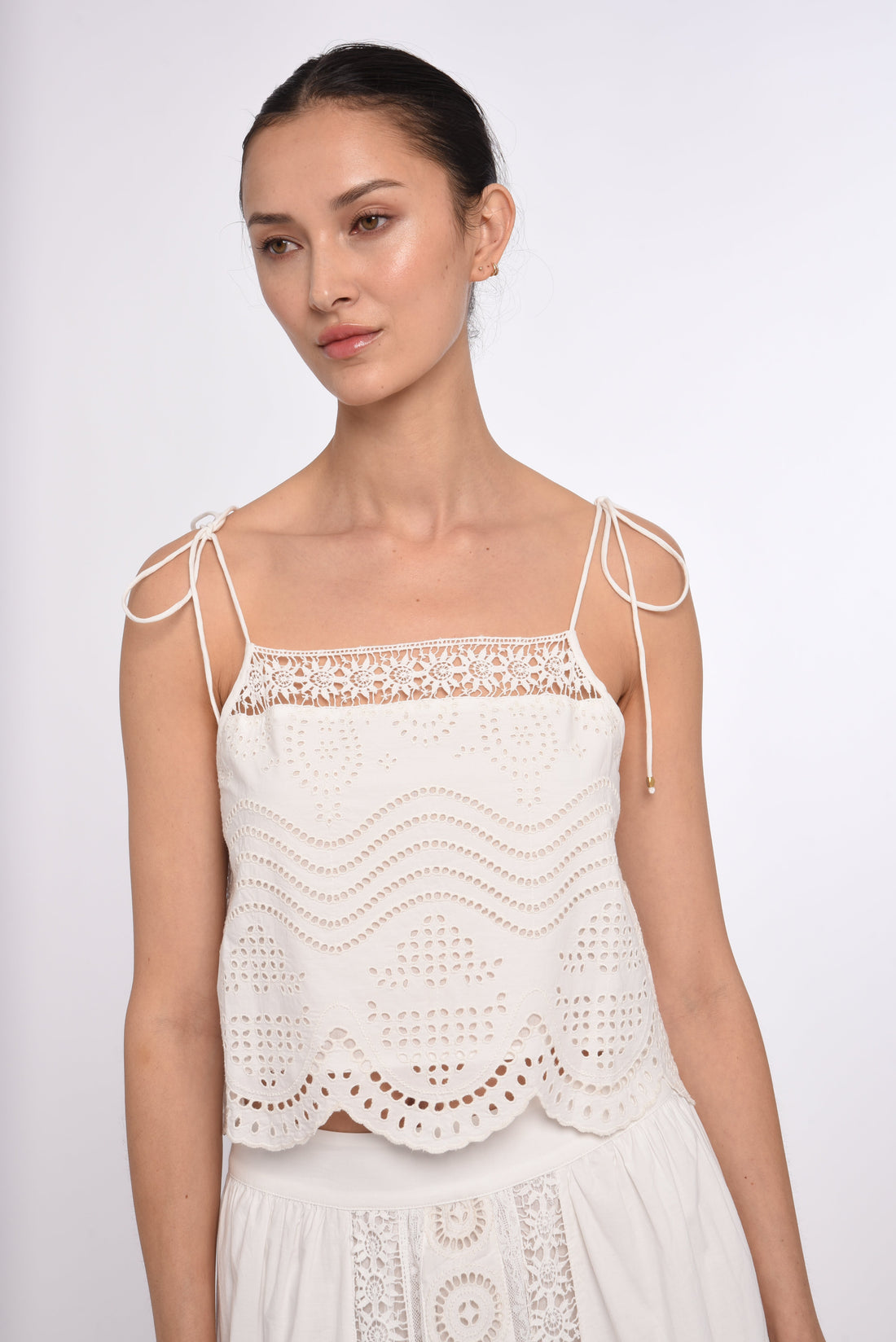 Elle Cami Top in Bright White
