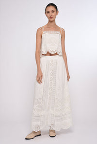 Elle Cami Top in Bright White