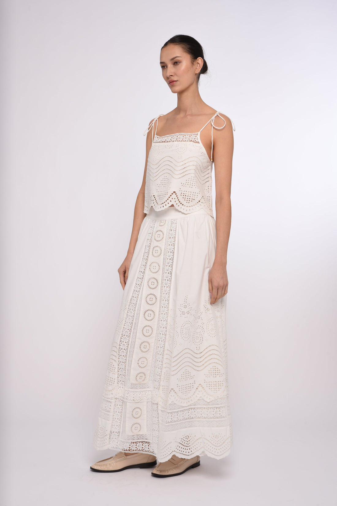 Elle Cami Top in Bright White