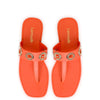 Milan Sandal in Orange PVC