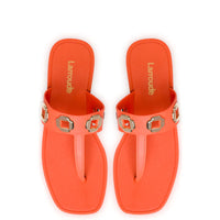 Milan Sandal in Orange PVC