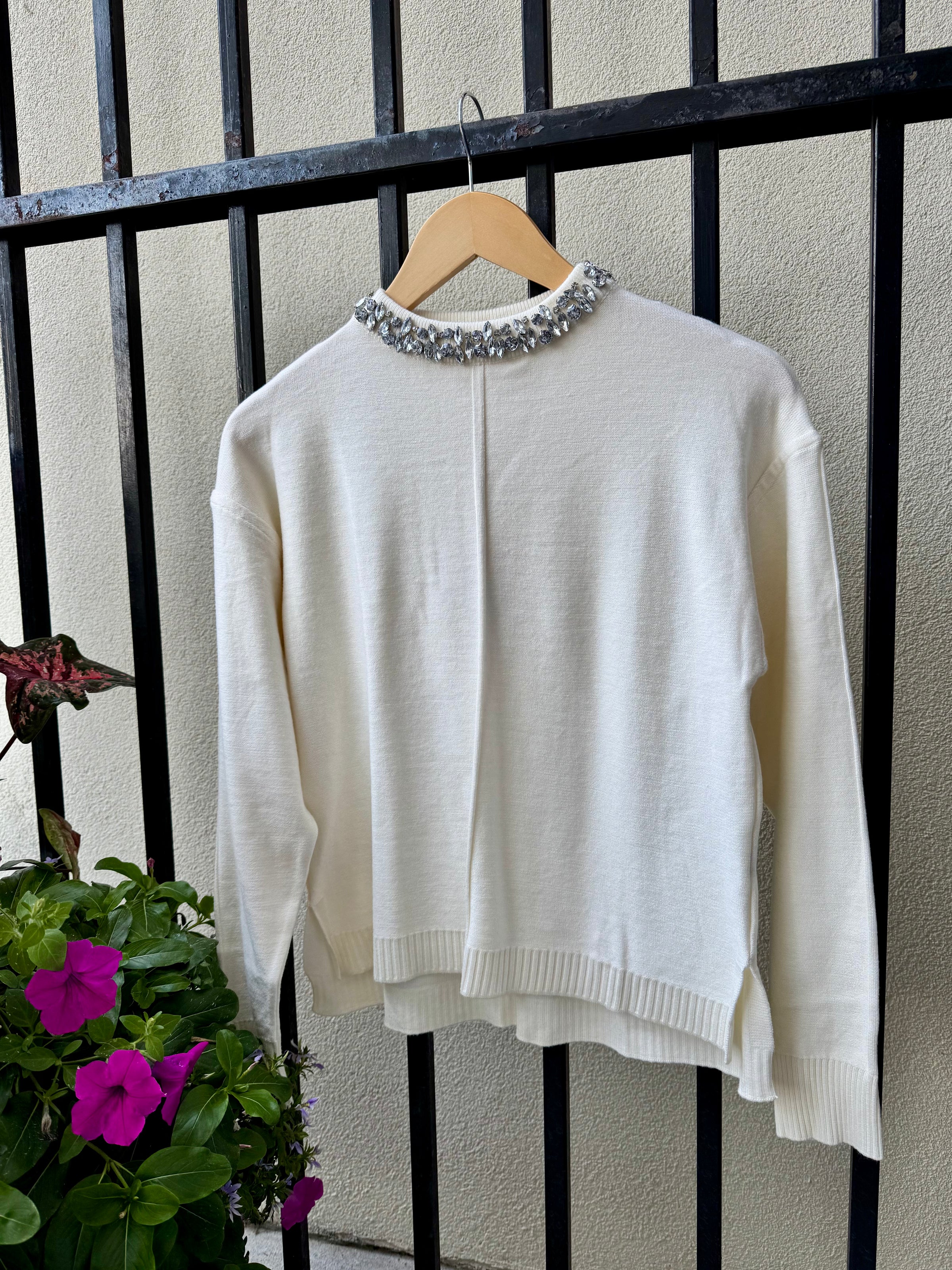 LA5421-maria-pavan-crystal-neck-pull-on-sweater-white-1