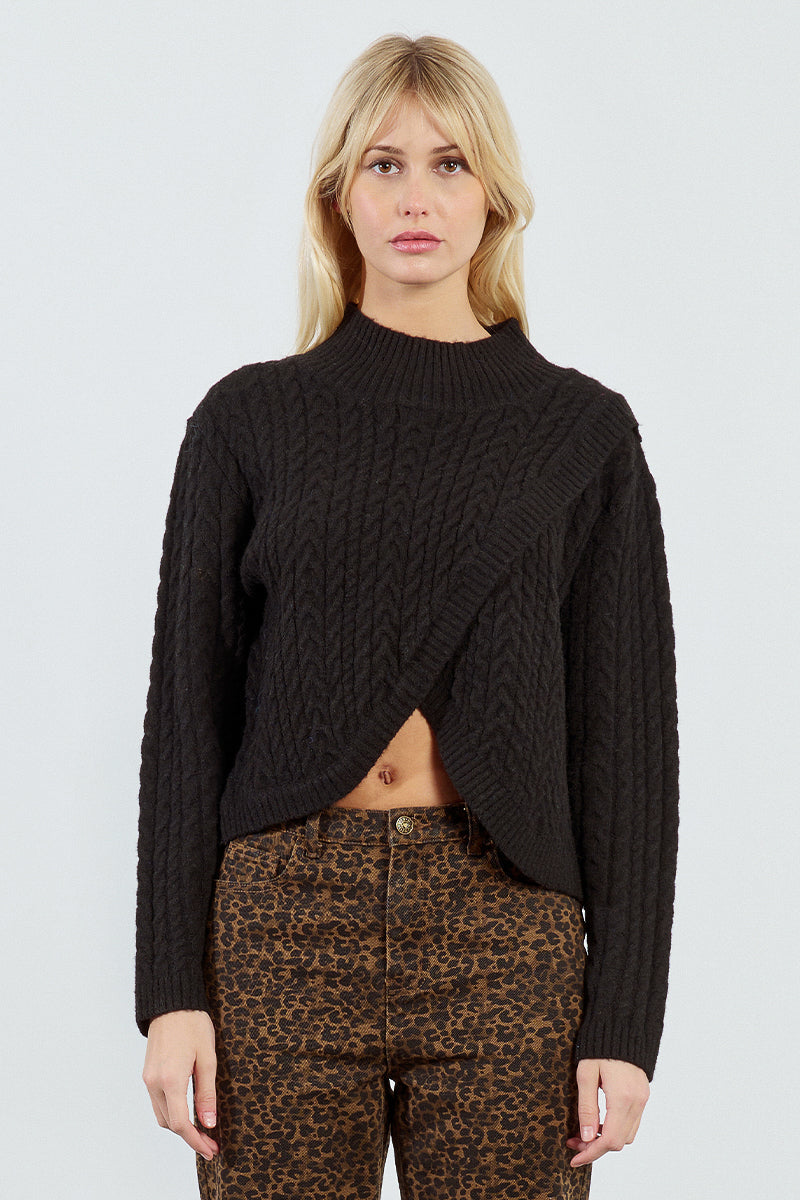 LAL625DN-molly-bracken-criss-cross-cable-knit-sweater-in-black-1
