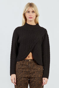 LAL625DN-molly-bracken-criss-cross-cable-knit-sweater-in-black-1