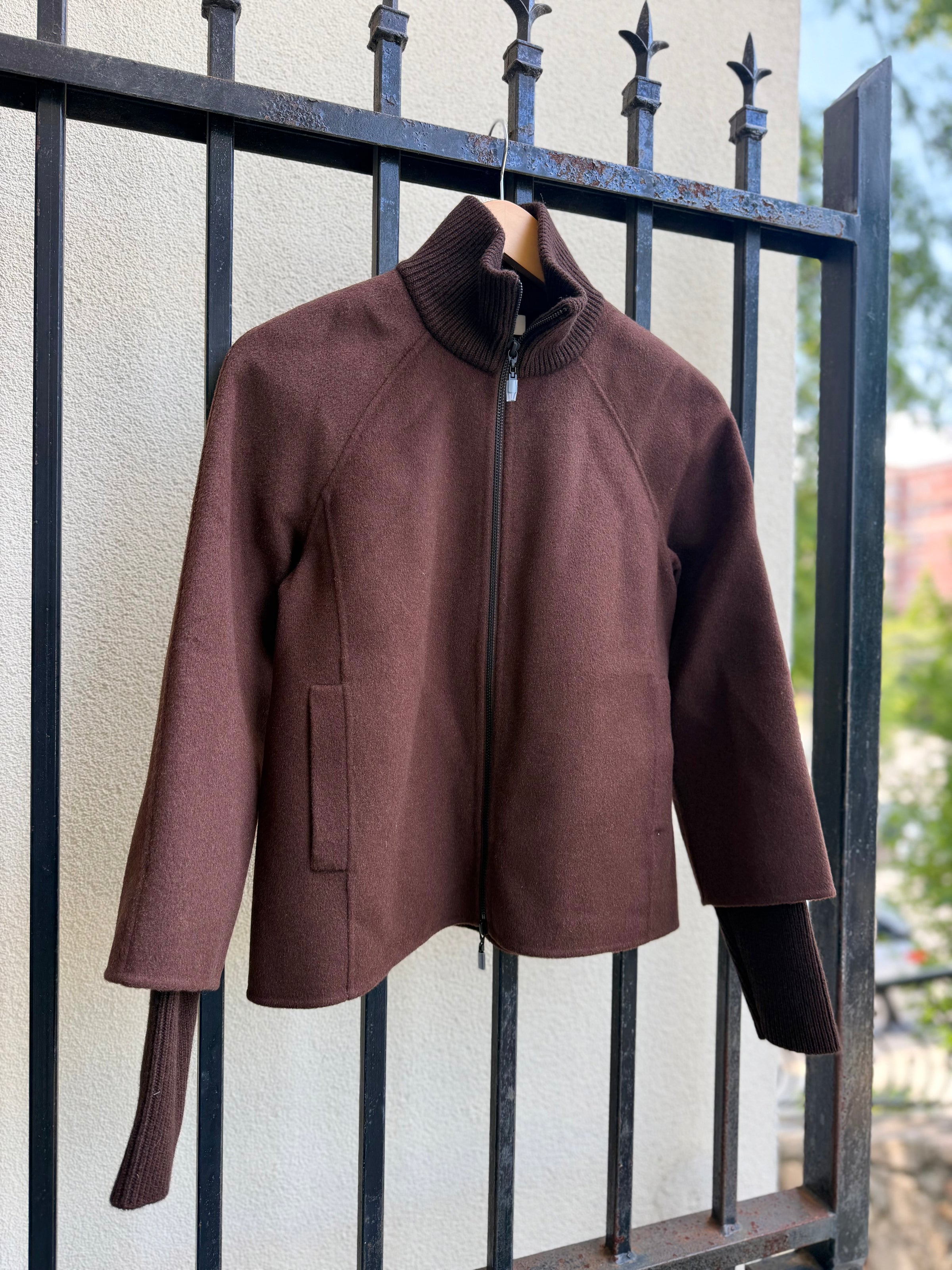 LFOJ6-339-kinross-cashmere-knit-trim-zip-mock-coat-in-chocolate-1