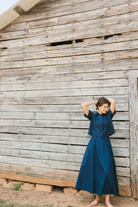 Pavillion Skirt in Navy