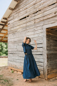 Pavillion Skirt in Navy