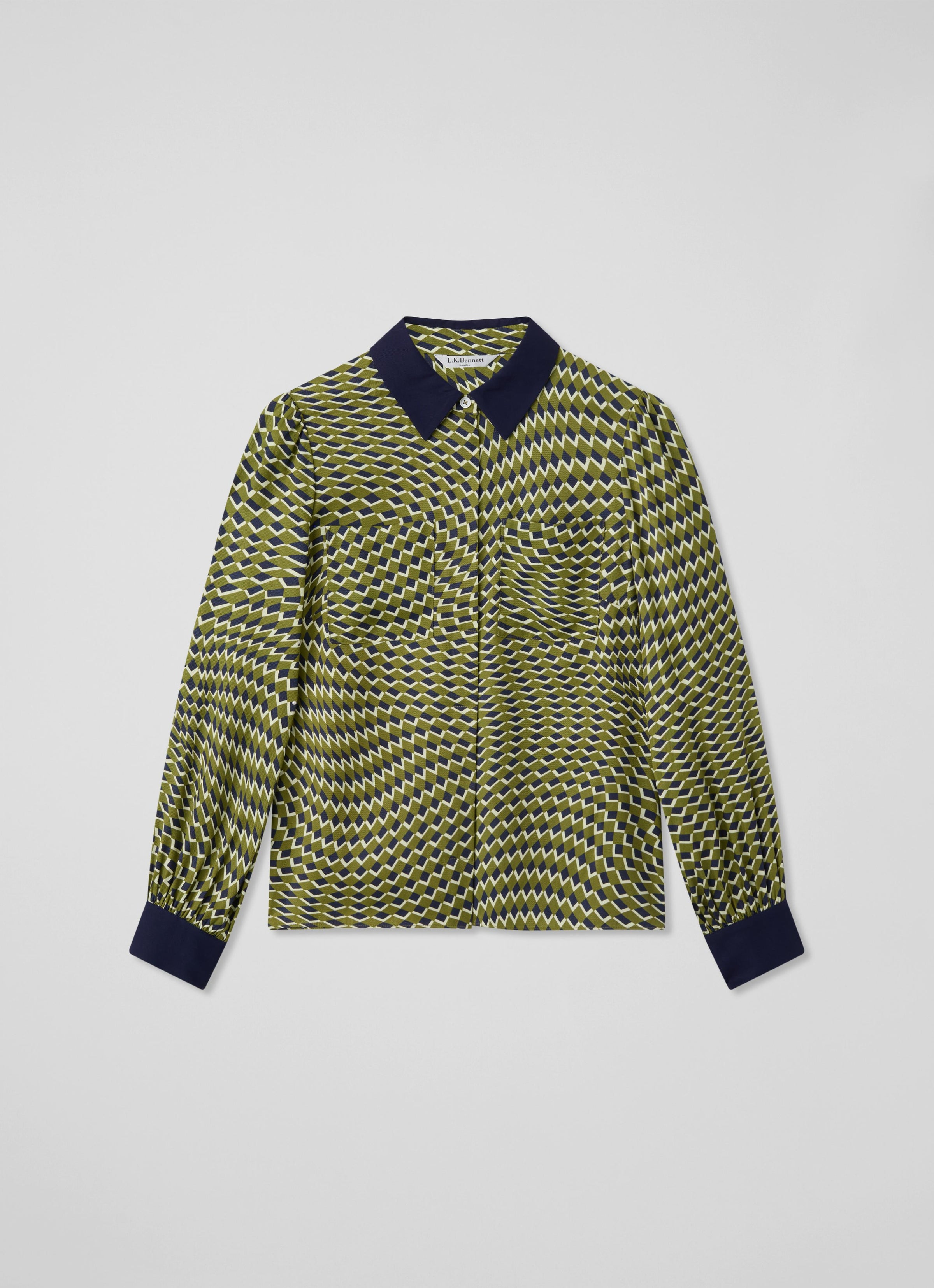LK-bennett-henri-graphic-shirt-in-green-multi-1
