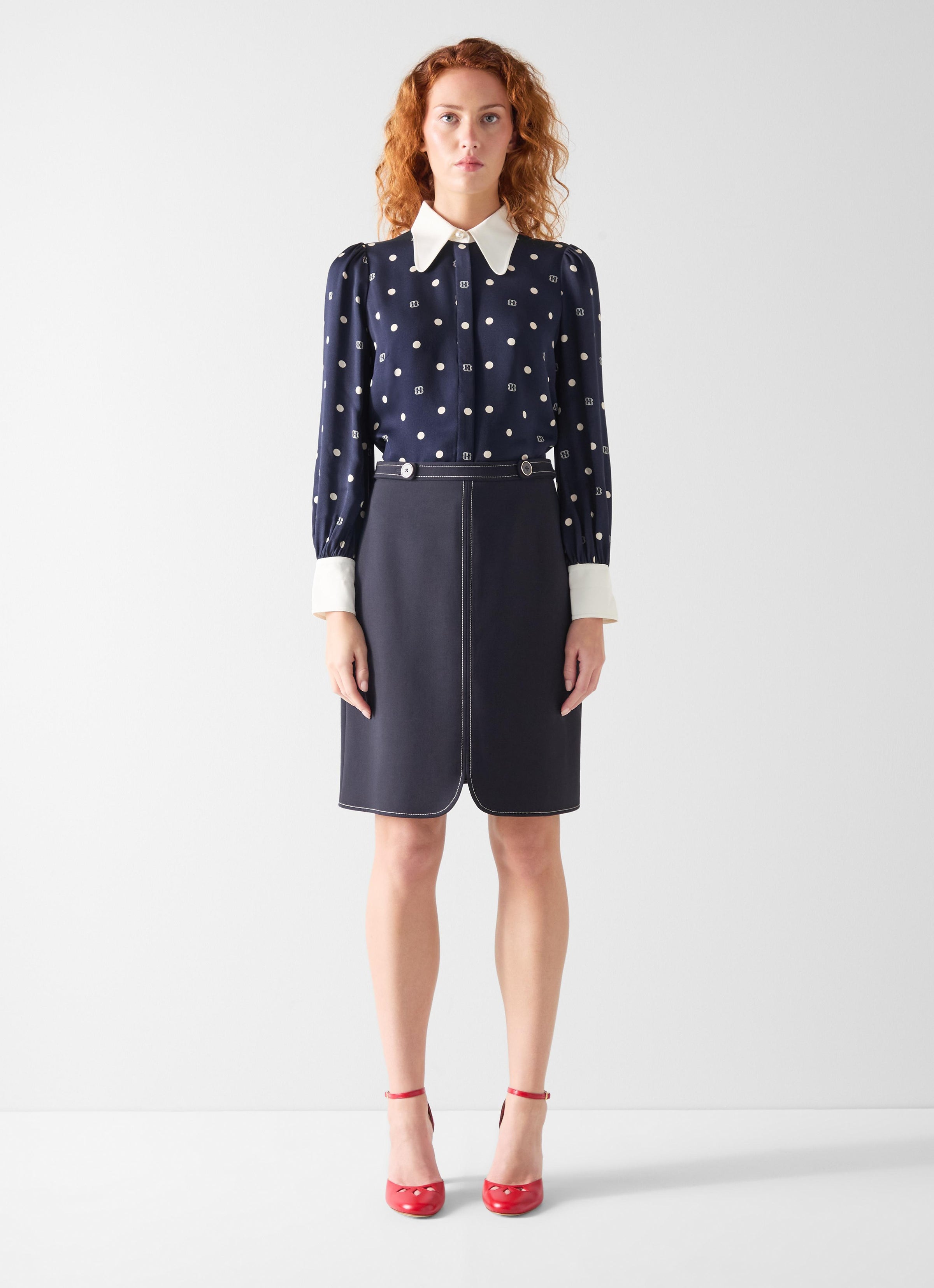LK-bennett-sonya-cuff-logo-spot-blouse-in-navy-1
