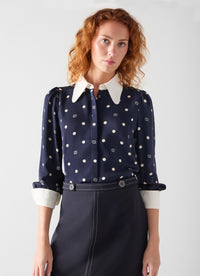 LK-bennett-sonya-cuff-logo-spot-blouse-in-navy-1