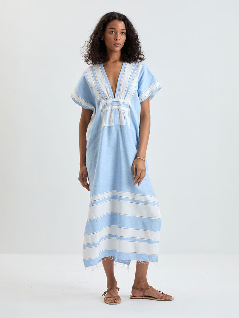 LLWRR26002-lemlem-gasira-v-neck-caftan-in-debre-sky-1