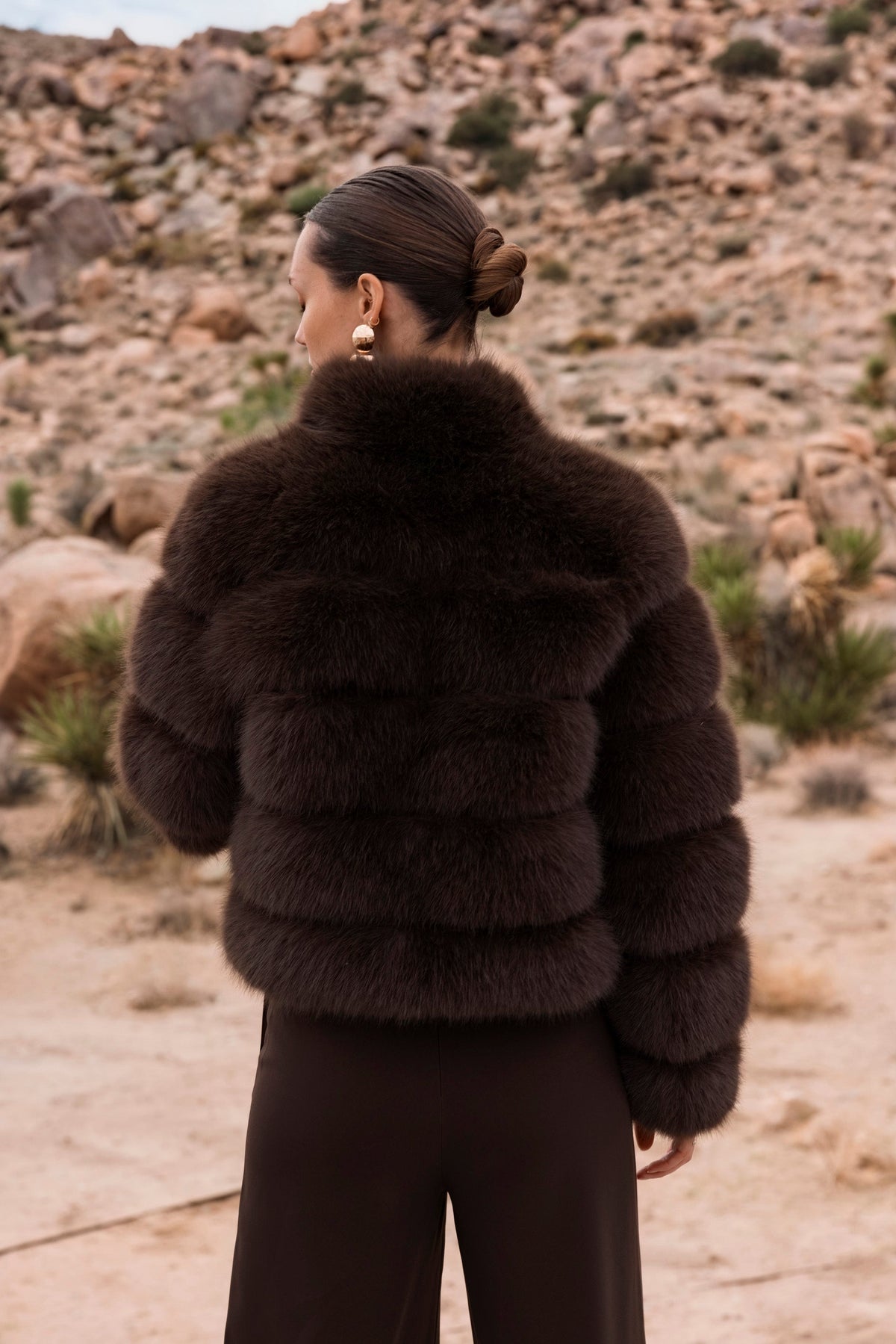 Lisa-Maree-elevated-evenings-faux-fur-jacket-brown-1