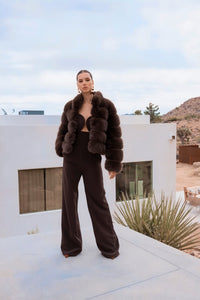 Lisa-Maree-elevated-evenings-faux-fur-jacket-brown-1