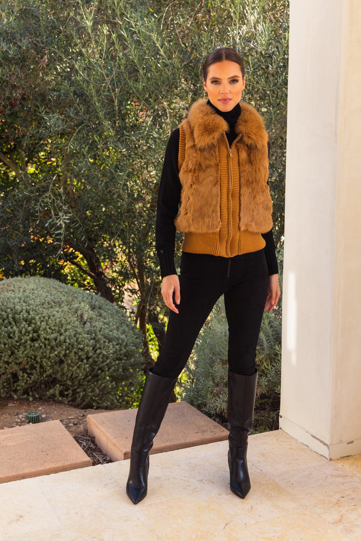 Lisa-Maree-the-atrium-fur-vest-tan-1
