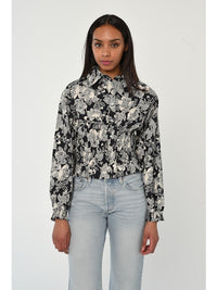 Rolo Top in Moonlit Floral Print