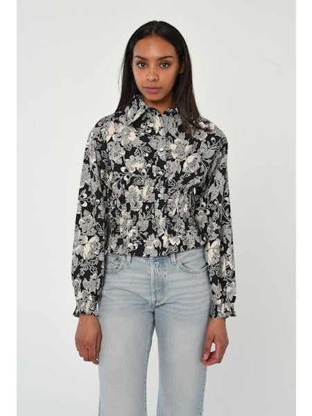 Rolo Top in Moonlit Floral Print