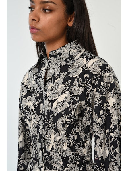 Rolo Top in Moonlit Floral Print