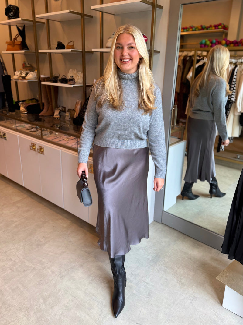 MCM5017-rose-and-crown-turtleneck-sweater-in-charcoal-MSK17097-satin-midi-skirt-cement-grey-1