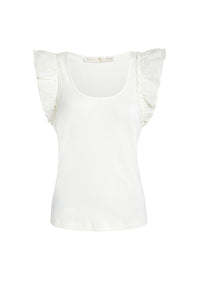 Anna Top in Cool White