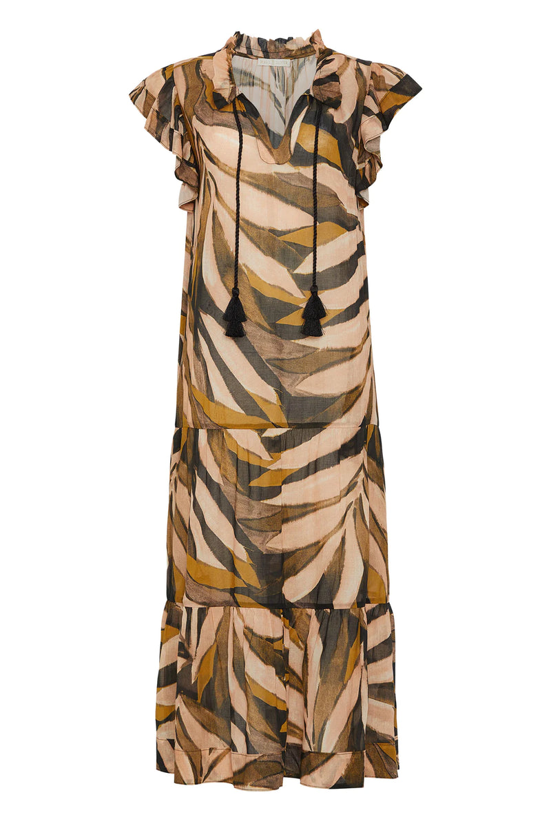 Dasha Swim Cover-Up Dress in Tropical Sand