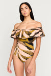 Ellery One Piece Swimsuit in Tropical Sand