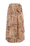 Estine Wrap Skirt in Amethyst Tile