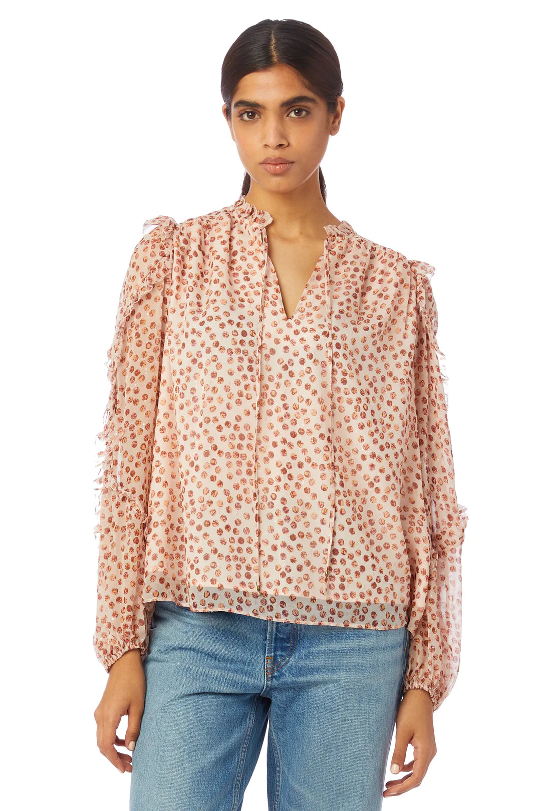 Hadley Blouse in Cosmo Dot