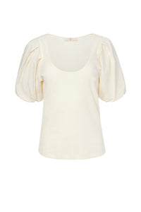Leigh Top in Blanc