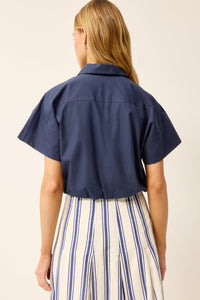 Sierra Blouse in Navy