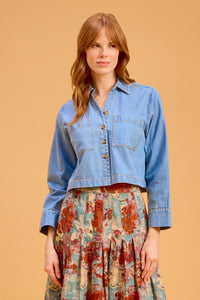 Megs Top in Denim