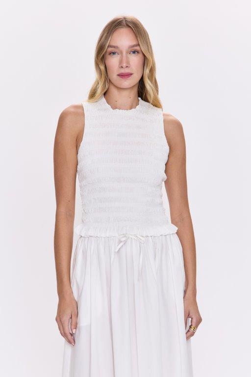 Phoebe Top in Le Blanc