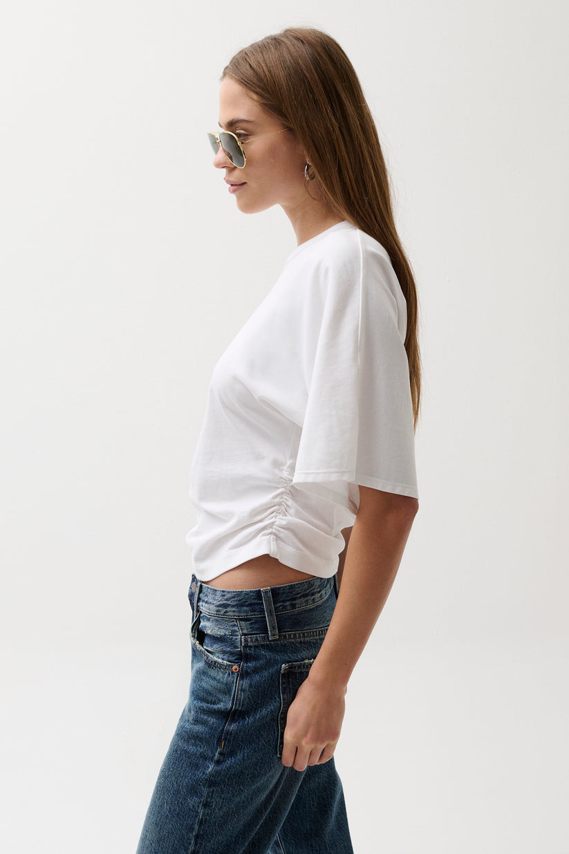 Veronica Kimono Tee in Le Blanc