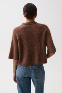 Nadya Boxy Polo Sweater in Roche