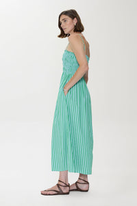P00071126CP-pistola-bianca-shirred-bodice-dress-in-green-blue-stripe-1