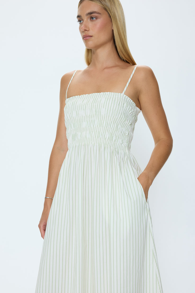 P00071126CP-pistola-bianca-shirred-bodice-dress-in-sage-egret-stripe-1