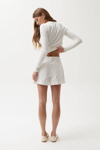Mason Relaxed Utility Short in White