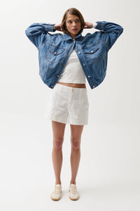 Mason Relaxed Utility Short in White