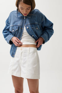 Mason Relaxed Utility Short in White