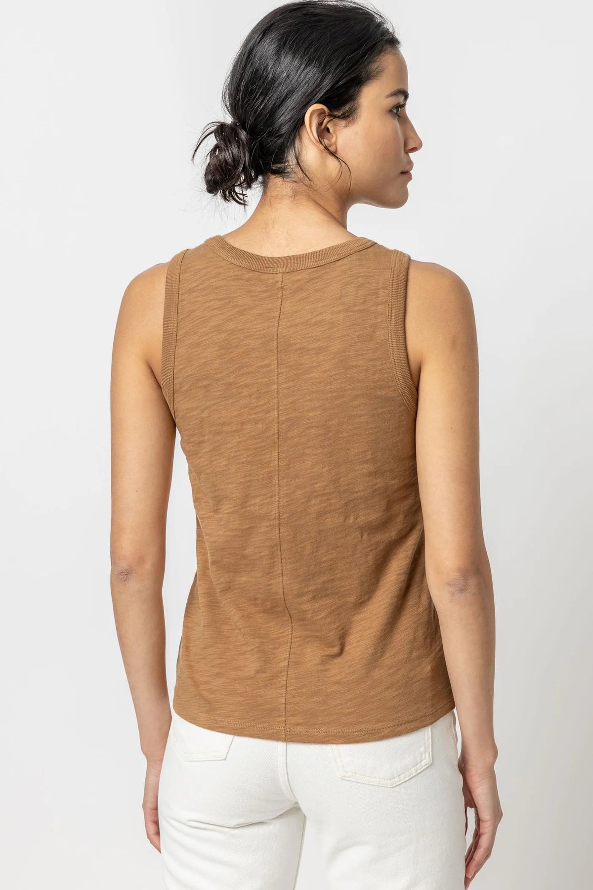 Back Seam Tank in Russet