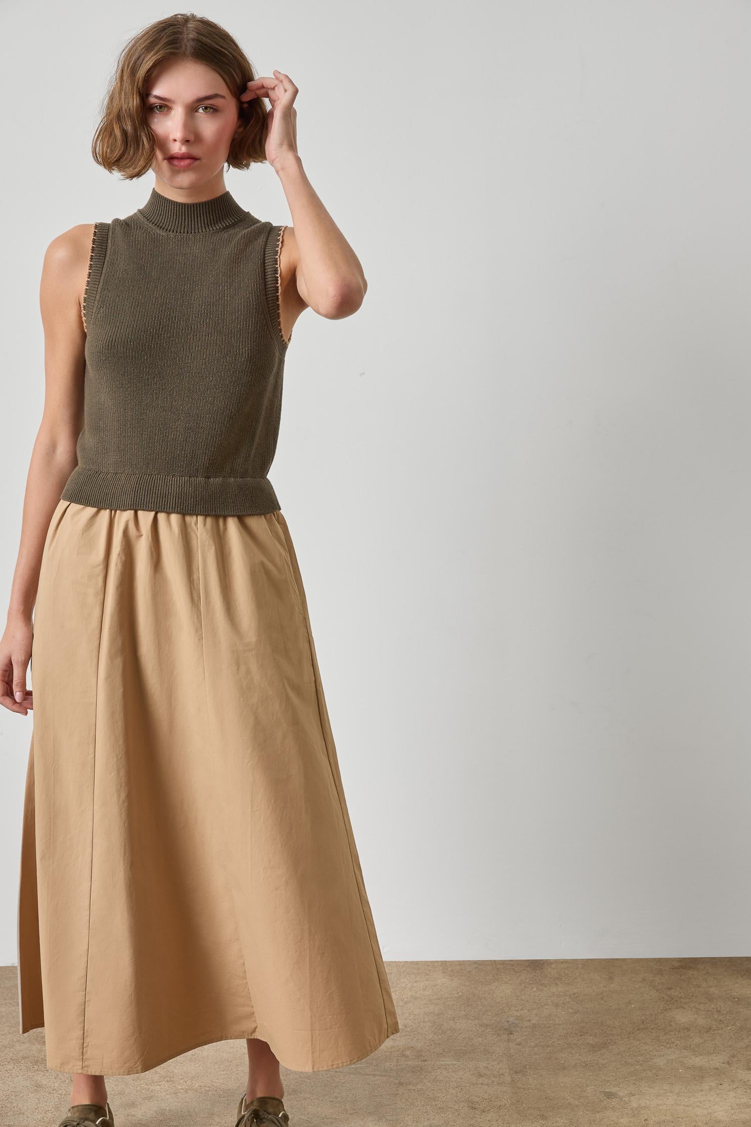 PA3499-lilla-p-mixed-media-mock-neck-dress-in-olive-1