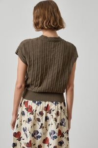 PA3500-lilla-p-novelty-stitch-wedge-sweater-in-olive-1