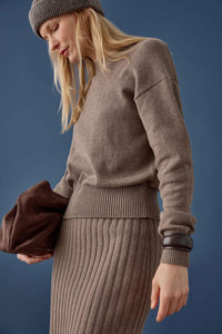 PA3603-Lilla-P-rib-sweater-skirt-mink-1
