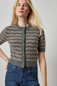 PA3605-Lilla-P-short-sleeve-crewneck-cardigan-graphite-stripe-1