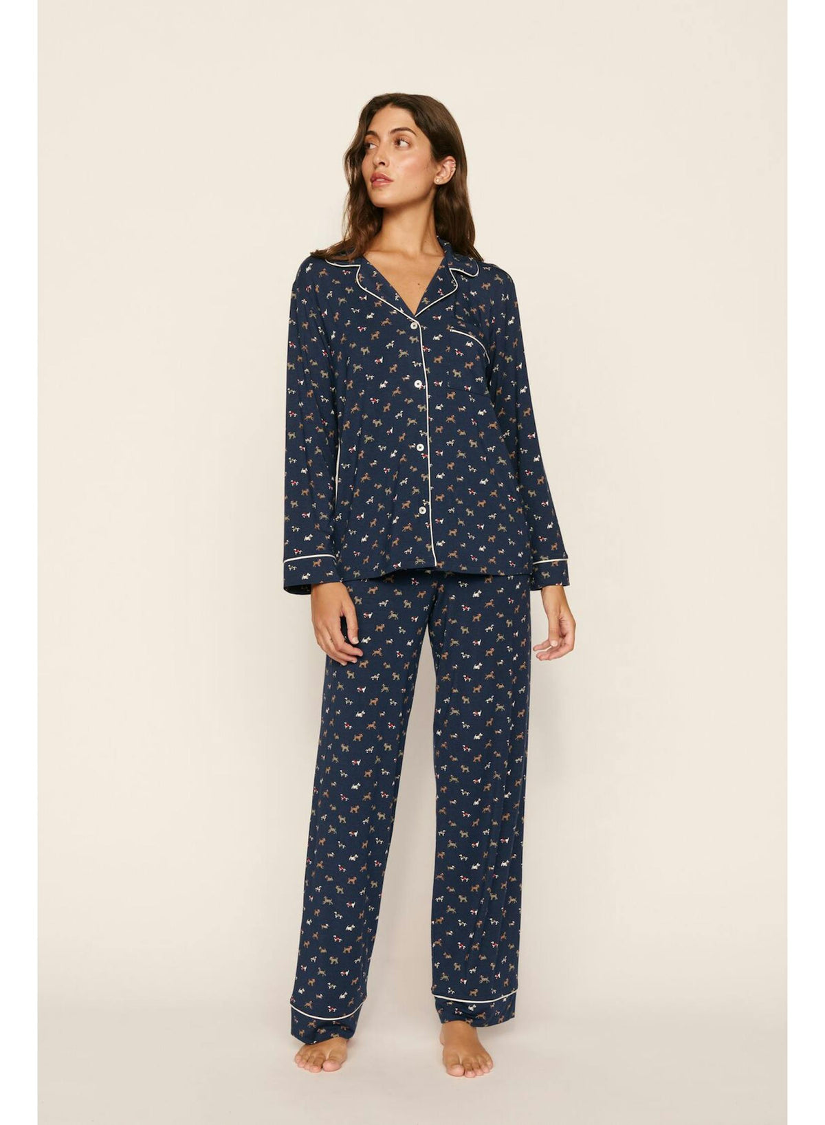 PJ1141-SPANI-Eberjey-gisele-long-pj-set-santa-paws-navy-ivory-1