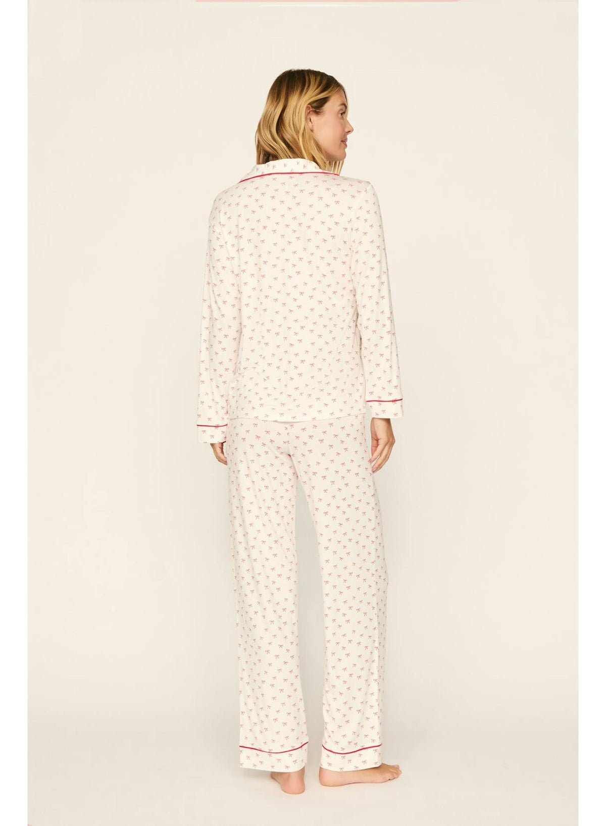 PJ1141 MBIHR-Eberjey-gisele-long-pj-set-mini-bow-ivory-holly-red-1