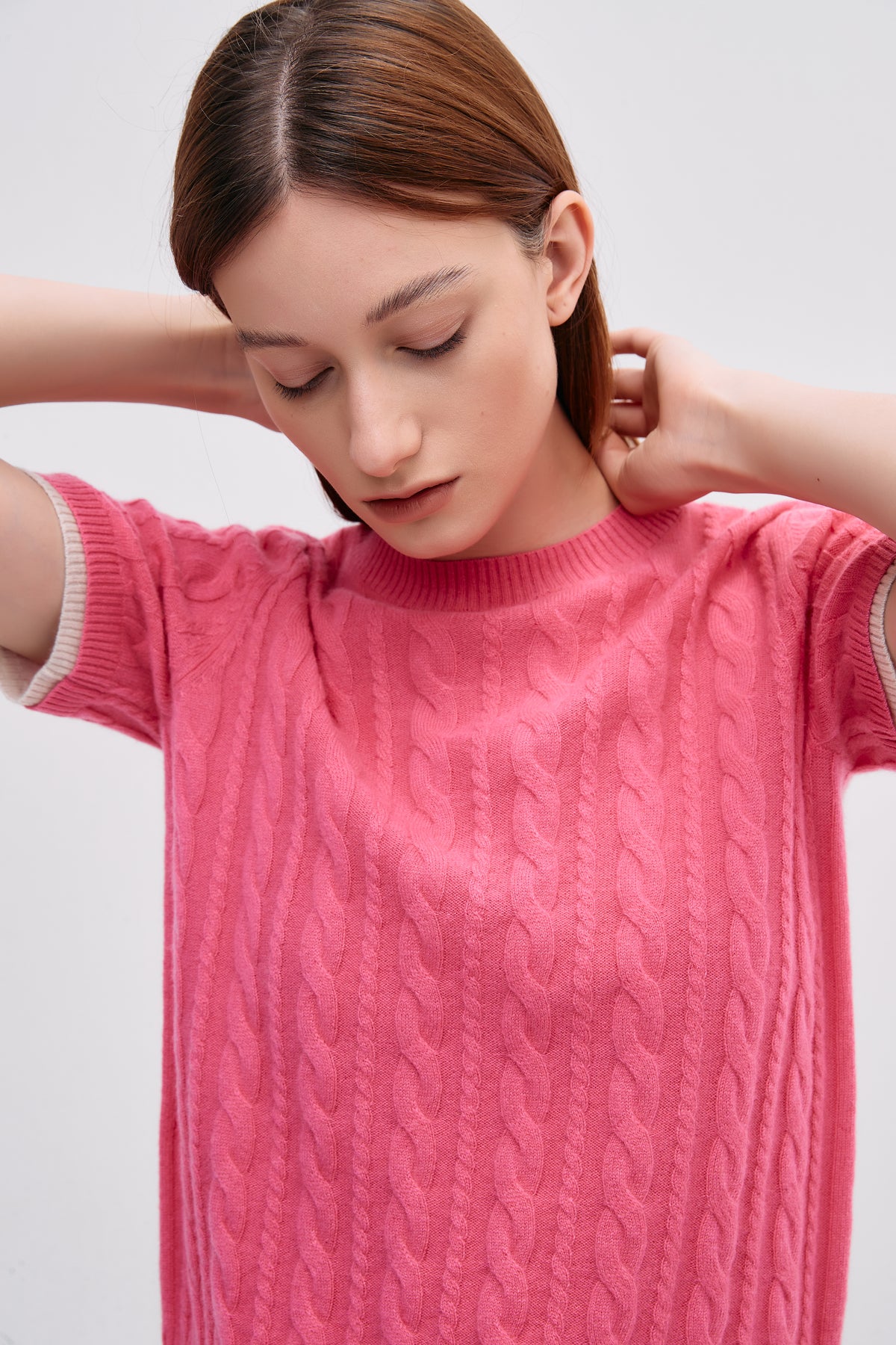 PLT3723-pissenlit-layered-look-sleeve-sweater-in-rose-pink-1