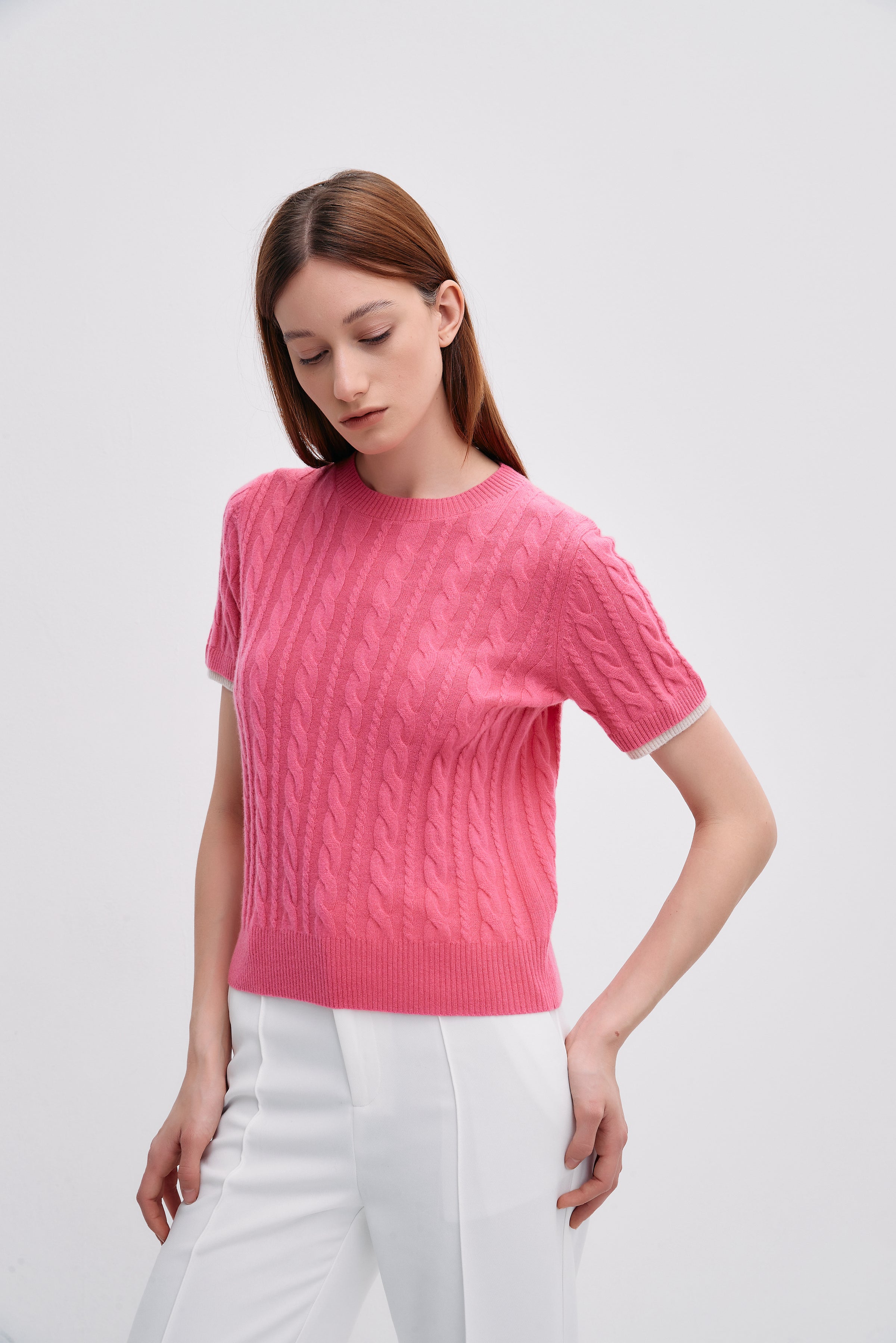 PLT3723-pissenlit-layered-look-sleeve-sweater-in-rose-pink-1