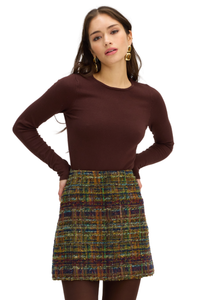 Rosie Skirt in Navy/Gold