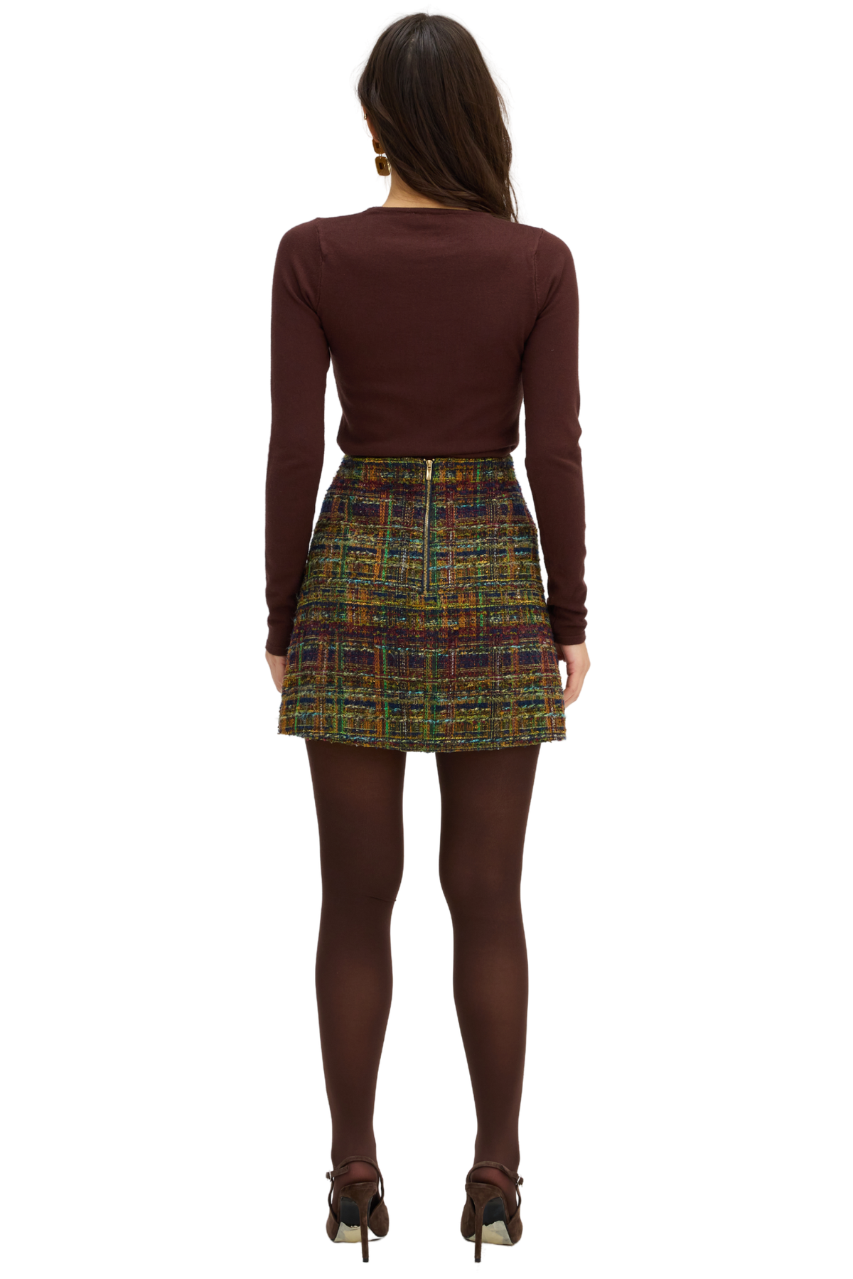 Rosie Skirt in Navy/Gold